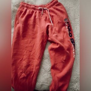 Hot pink ralph lauren sweatpants (hot pink in real life the filter changes color
